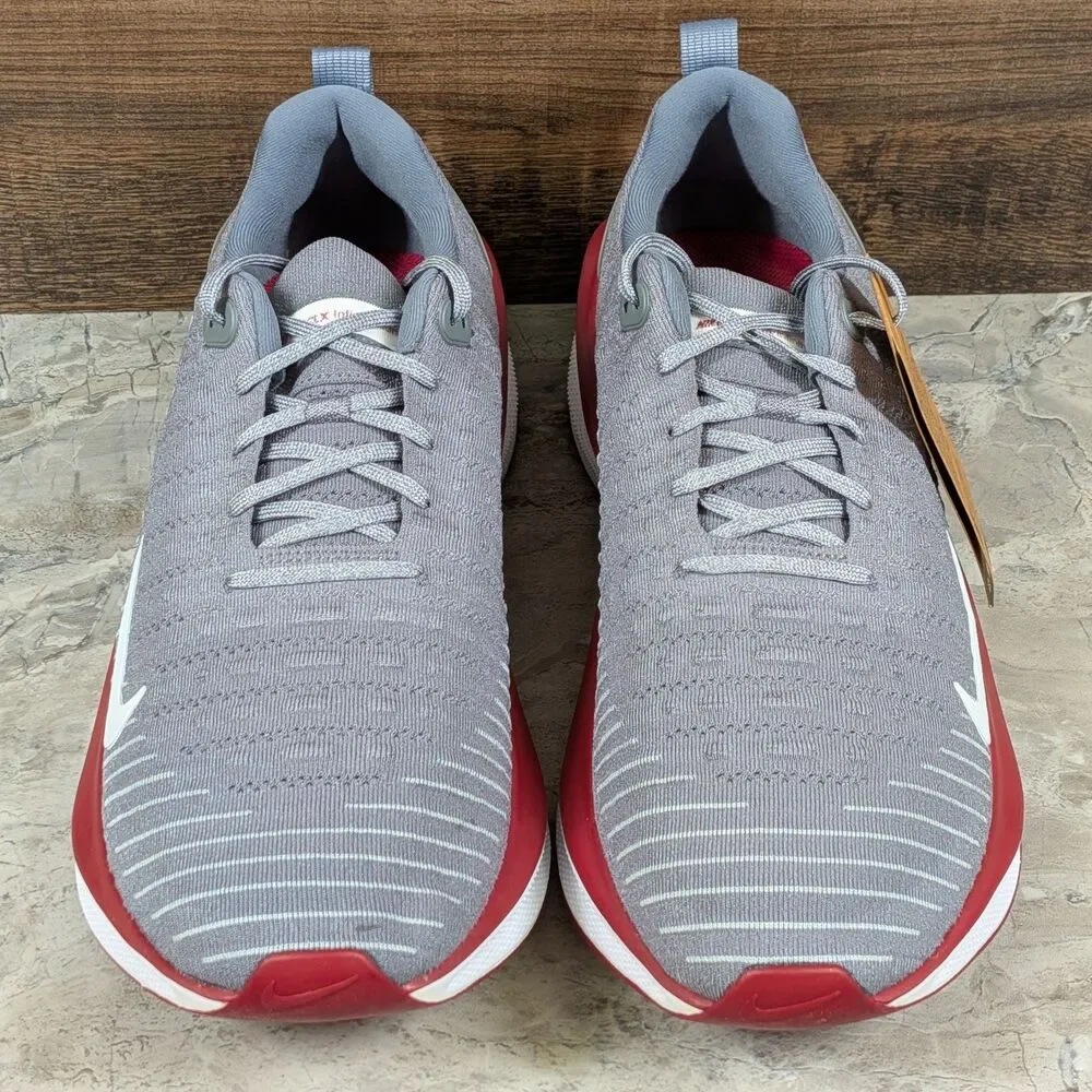 Nike ReactX Infinity Run 4 TB Men's 15 Grey White Red Running Shoes FJ1221-013